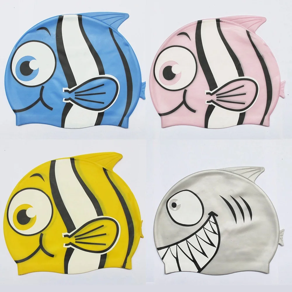 kid swim cap cute fish swimming cap for girl and boy children swim caps