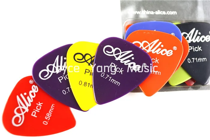 

Alice 12pcs Acoustic Electric Guitar Picks Plectrums Clamshell Free Shipping