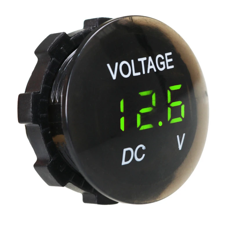 

12v-24v Led Display Waterproof Motorcycle Voltmeter Gauge Voltage Meter Led Digital Voltmeter for Motorcycle Car Gauges