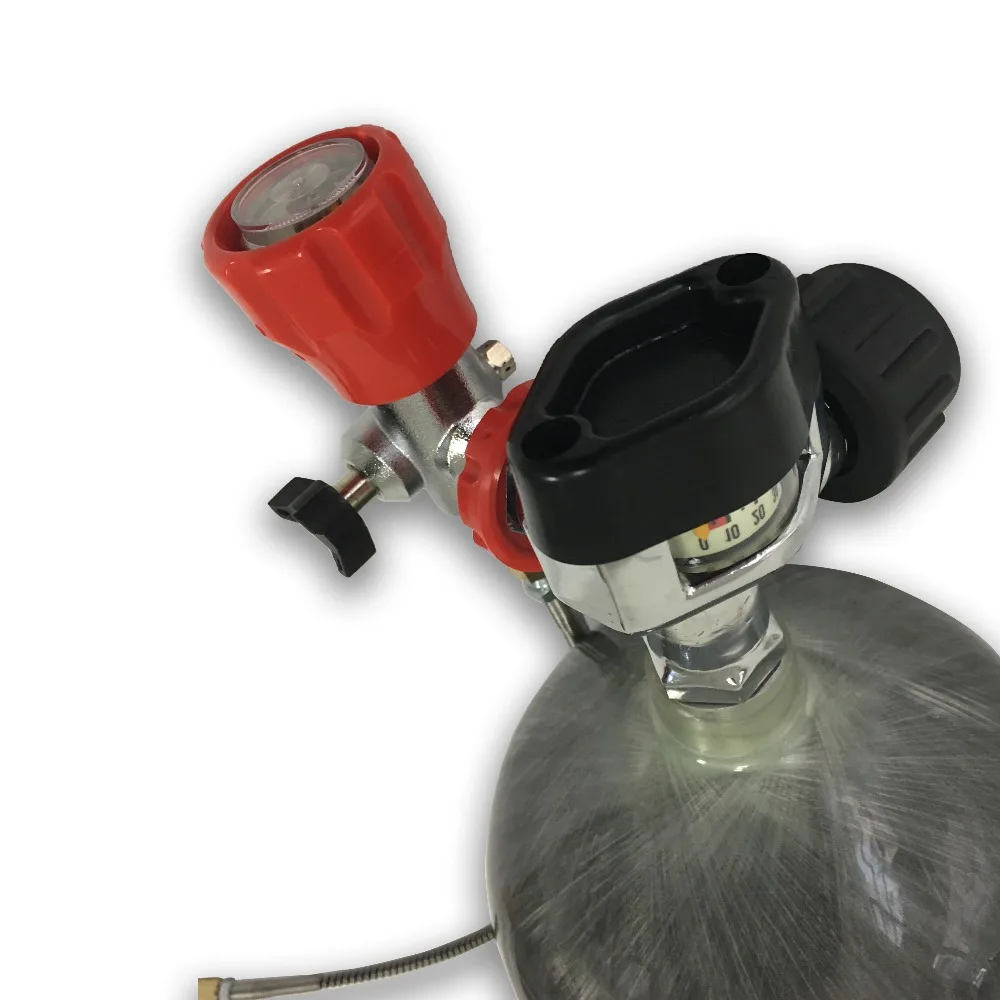 AC109301 Acecare 9L 4500Psi пневматический цилиндр для 300 бар Пейнтбольный бак с клапаном и