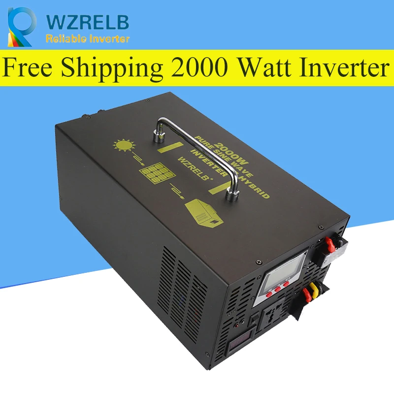 

Micro grid tie inverter 12V/24V 2000W Peak Power Inverter Voltage Convertor Transformer 48V Automatic Adaptable