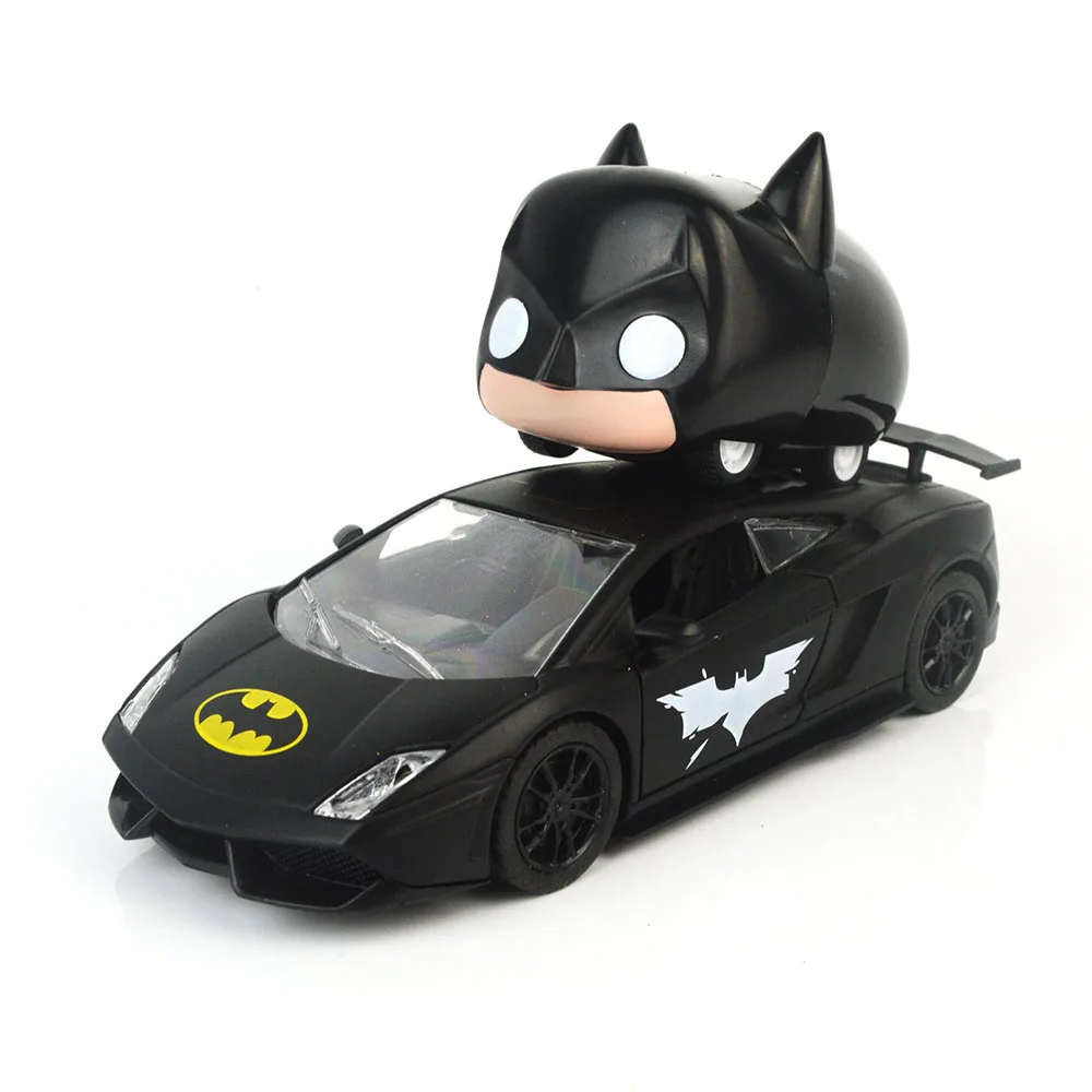 1pcs/set 45 Degree Walk Alloy Stunt Car Cute Batman Car / Batman Poison