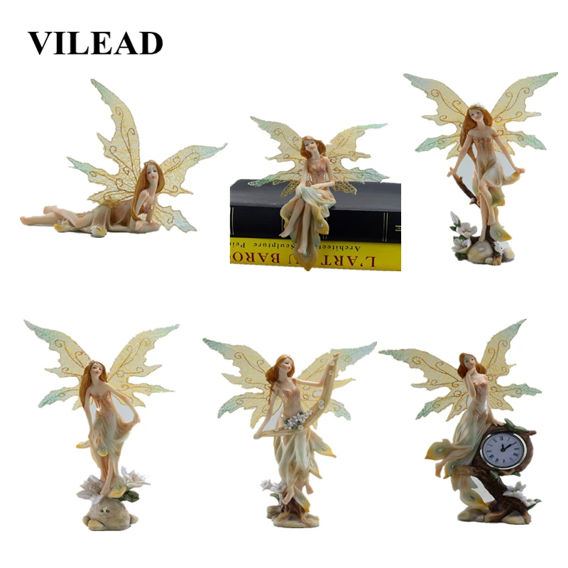 

VILEAD 6 Style Resin Garden Flower Fairy Figurines Europe Creative Character Crafts Wedding Gifts Home Decoration Accessories