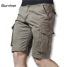 ISurvivor для мужчин лето по колено хлопок брюки карго шорты для женщин мотобрюки верхняя одежда мужской повседневное Модные Узкие