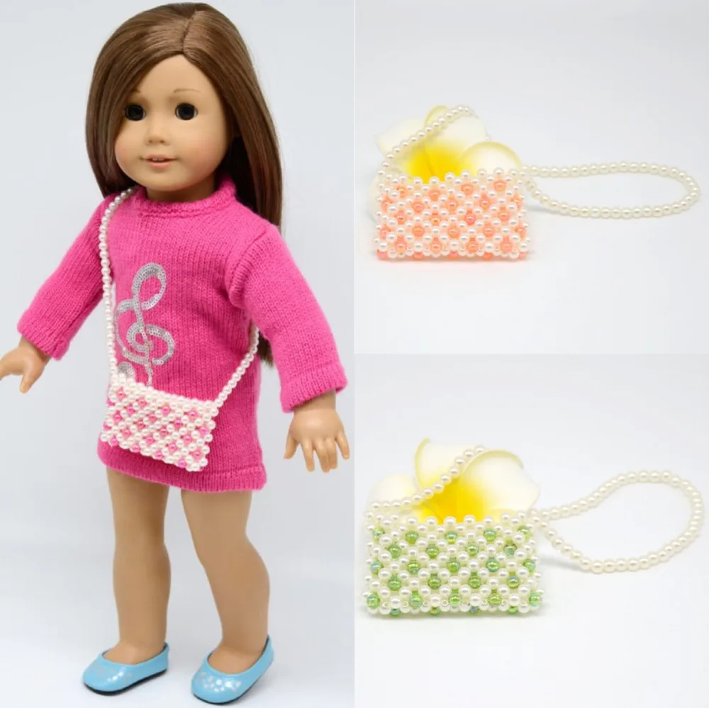 

New 7 styles Leather Handbag Fit For 18 " American Girl, Dolls Accessoires