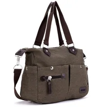 Neue einfarbig Khaki Casual Vintage Multifunktions Stamm Männer Frauen Leinwand Reise Crossbody Schulter Messenger Bag Handtasche XA795B