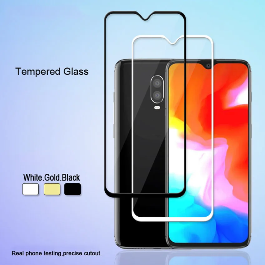 Закаленное стекло с полным покрытием для Oneplus 5T 6 6T Защита экрана One Plus