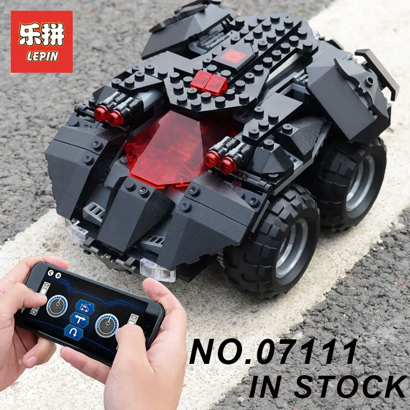 

New Lepin 07111 App-Controlled Batmobile Building Blocks Bricks Compatible With Legoing 76112 Assembled DIY Educational Toys