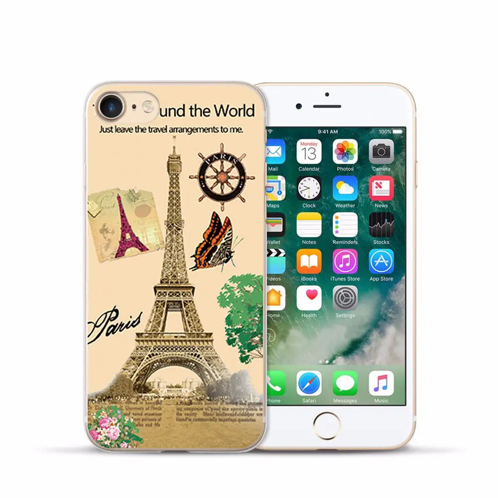 FOR iPhone 7case Painting Silicon Cover FOR Iphone 6s Soft Clear Protective TPU Back Cover FOR 4 4S 5 5S 6 7 8 Plus X XS Max XR (5)
