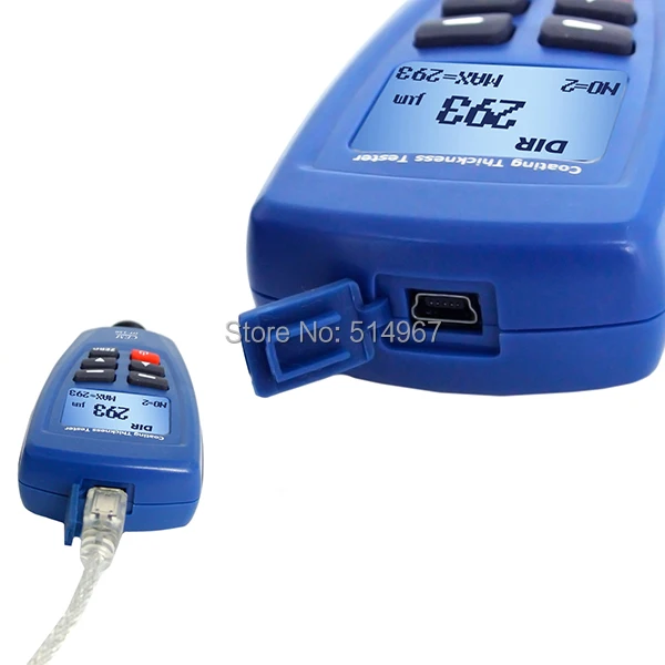 2 шт. x Цифровой DT-156 краски покрытие толщина датчик измерительный прибор тестер 0~ 1250um+ Авто F& зонд nf+ USB кабель+ CD программное обеспечение