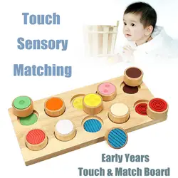 Touch & Match сенсорными доска ранние годы Обучающие деревянные игрушки детские развивающие подарок цвета Форма доска Обучающие игрушки Brinquedos