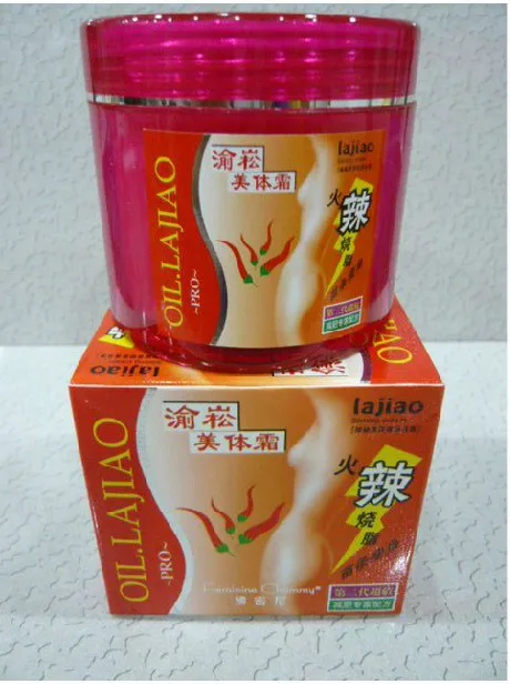lajiao Hot Chili Oil Burn Fat Weight Loss Body Slimming Cream 200g Patch Slim Efficacy Strong Slimming Patches Diet Weight Lose