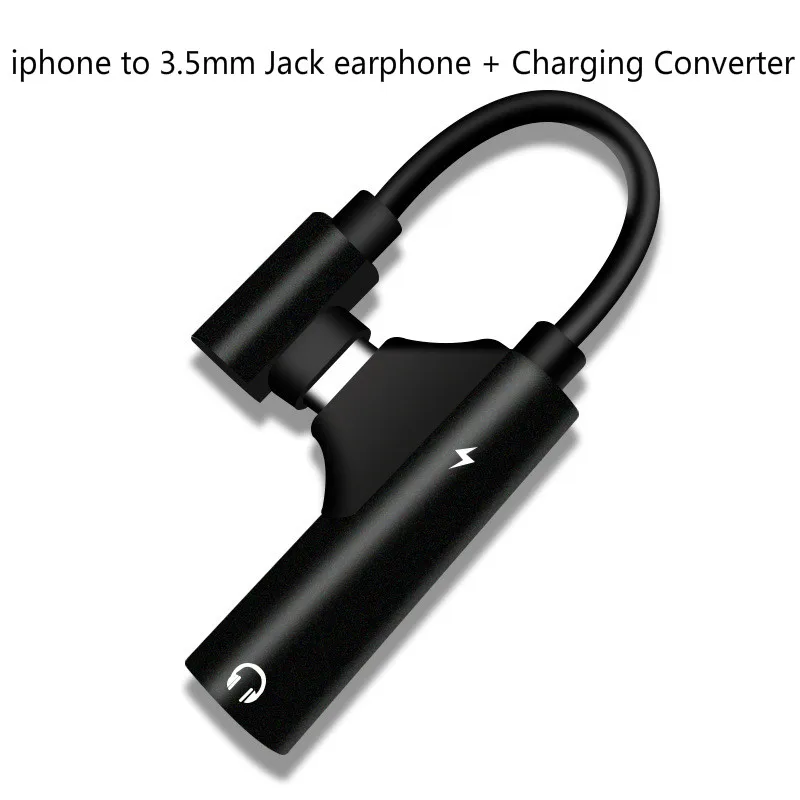 

for iPhone Adapter to 3.5 mm Headphone Jack Adapter Audio Charge Adapter for iPhone 7/8Plus/XR/X/XS Earphones Adapter Splitter