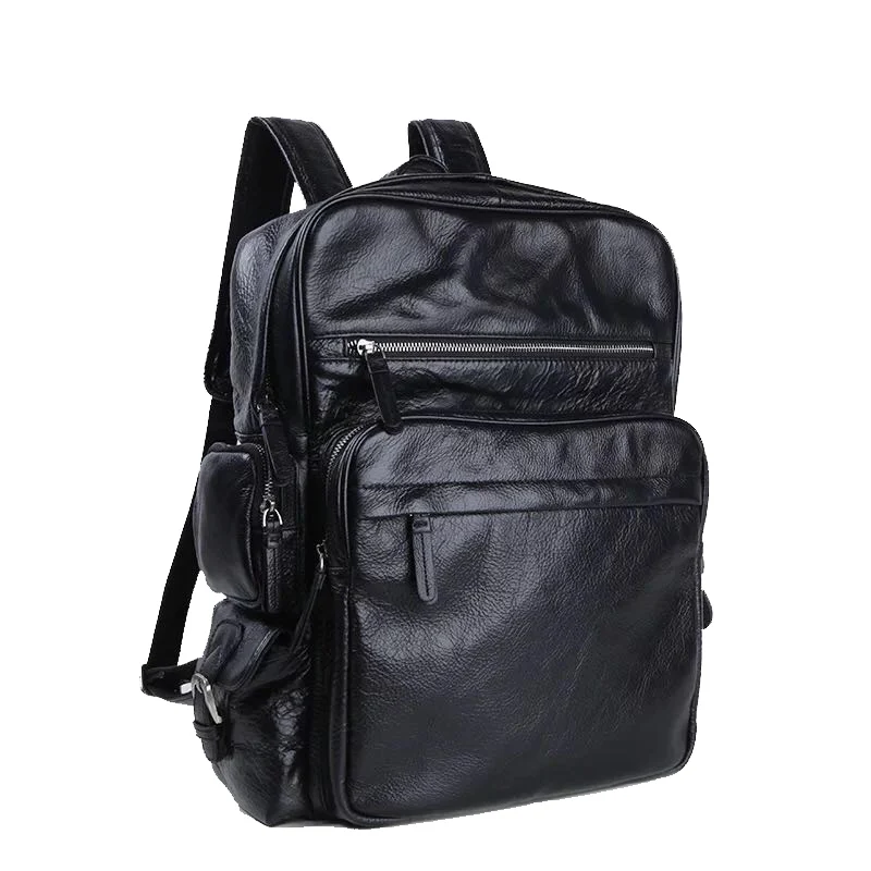 LANSPACE мужской рюкзак из коровьей кожи модный рюкзак из натуральной кожи брендовый мужской рюкзак
