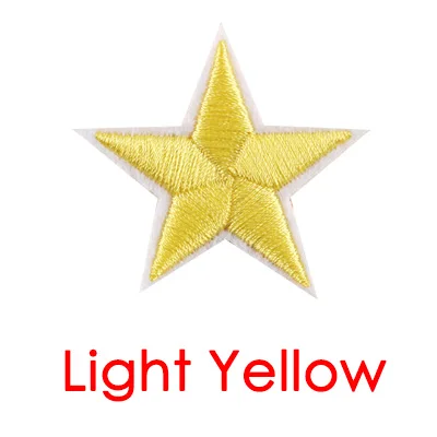 10pc 9 color silver gold red stickers clothes 5 star tcnuh