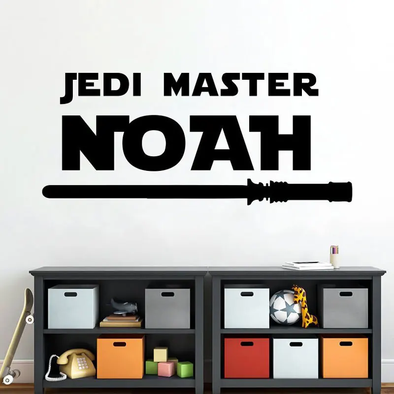 

Vinyl custom name wall decal Star Wars decal decoration boy room decoration nursery wall decal, children's room decoration DIY10