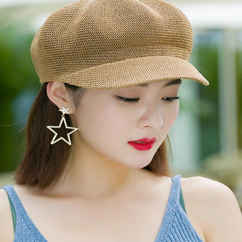 2019 Новое поступление модные шляпы повседневные однотонные соломенные шляпы взрослые женские шляпы Летние регулируемые плоские