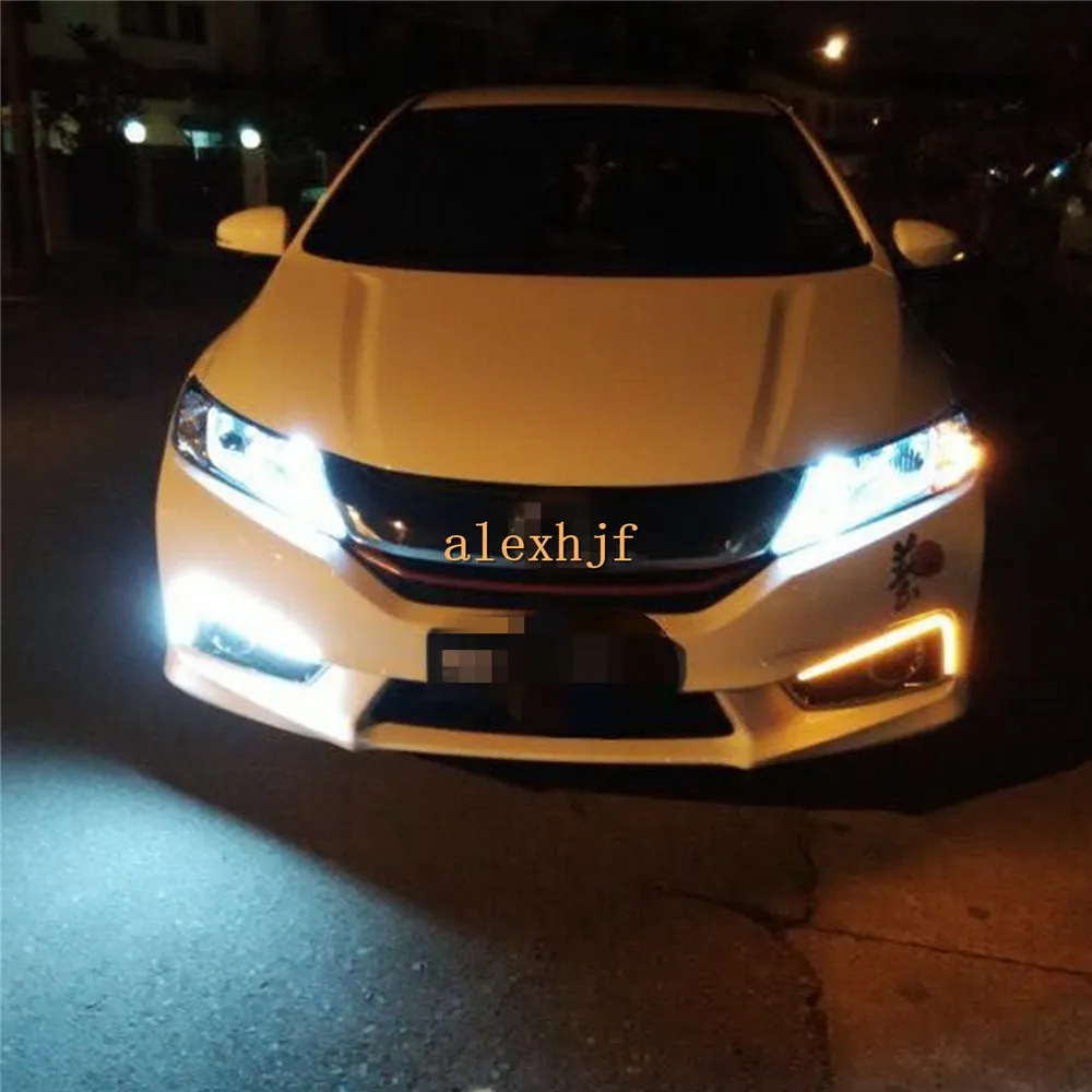 Король июле LED свет руководство дневные ходовые огни случае для Honda города 2015~17, СИД DRL с желтый поворот Singals, покрытие издание Король июле LED свет руководство дневные ходовые огни случае для Honda города 2015~17, СИД DRL с желтый поворот Singals, покрытие издание