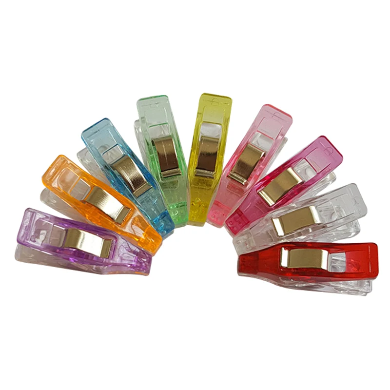 

20pcs Edge Clip Quilt Quilting Clip DIY Crafts Plastic Clips Multicolor Patchwork Sewing Decoration Clamp Cothes Clip