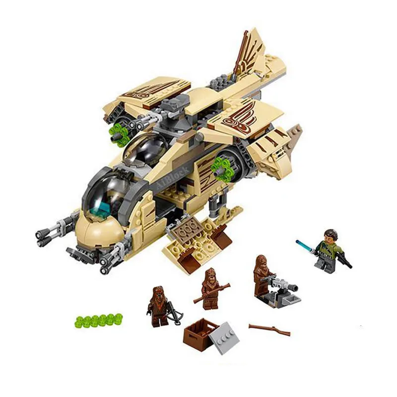 

569 Pcs Bricks Wookiee Gunship Model Building Blocks Compatible With Legoing Star Wars 75084 Starwars Boy Gift Toys For Children