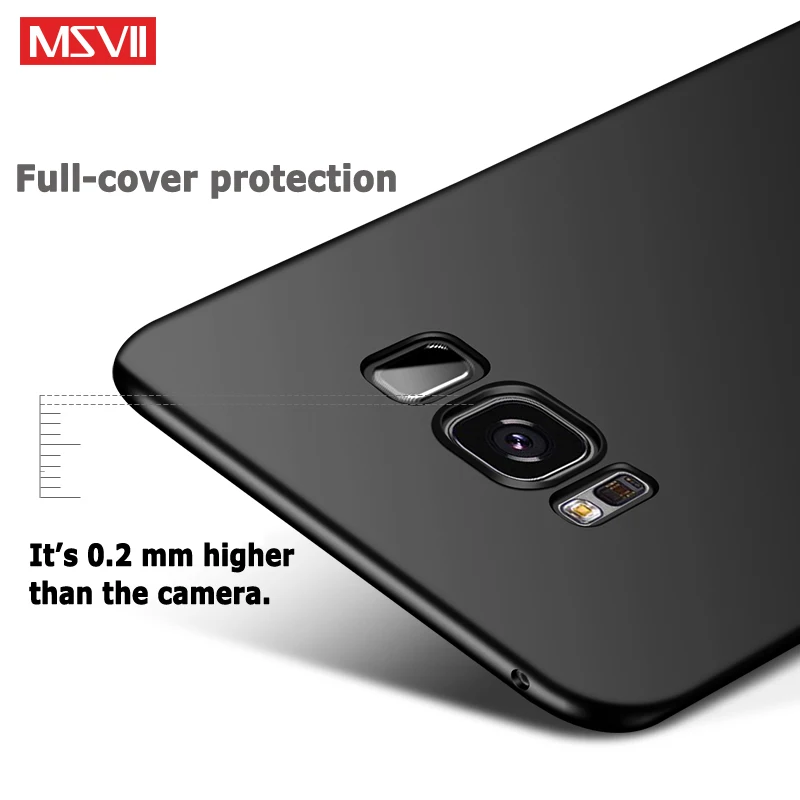 Для samsung Galaxy S8 S9 Чехлы MSVII Тонкий чехол для samsung S8 S9 Plus твердый корпус для телефона PC чехол для samsung S 8 S 9 Plus Funda