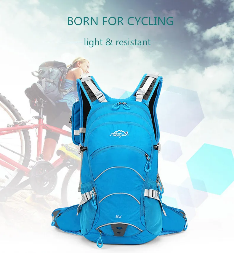 Best 20L Ergonomic Cycling Backpack Ventilate Climbing Travel Running Hiking Backpack Outdoor Sports Waterproof Bags 0