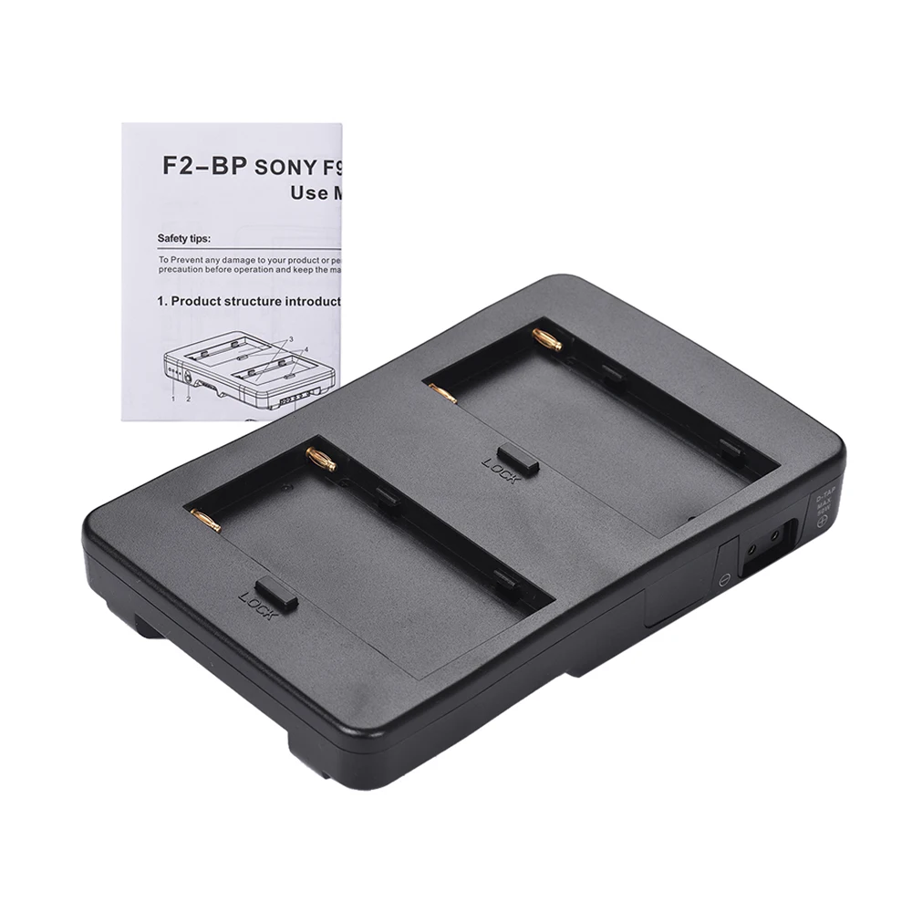 F2-BP NP-F Battery to V-Mount Battery Converter Adapter Plate Fit F970 F750 F550 for Canon 5D2 5D3 DSLR Camera LED Light Monitor camera accessories