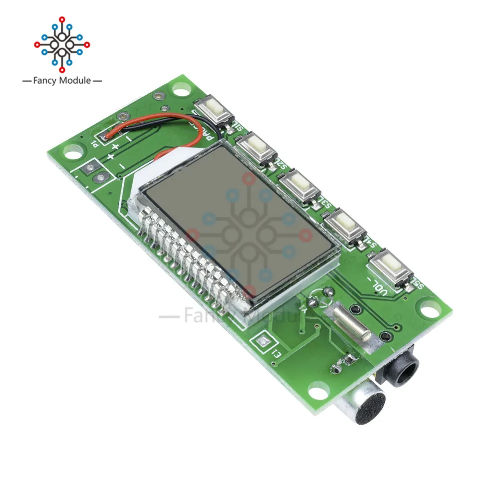 DSP & PLL цифровой беспроводной микрофон стерео fm-передатчик модуль 87-108 мГц