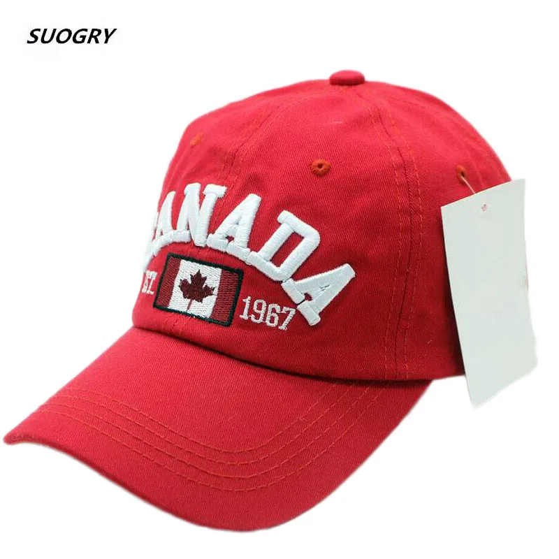SUOGRY 2018 хлопок Gorras канадский бейсбольный Кепка Флаг Канады головной убор Снэпбэк