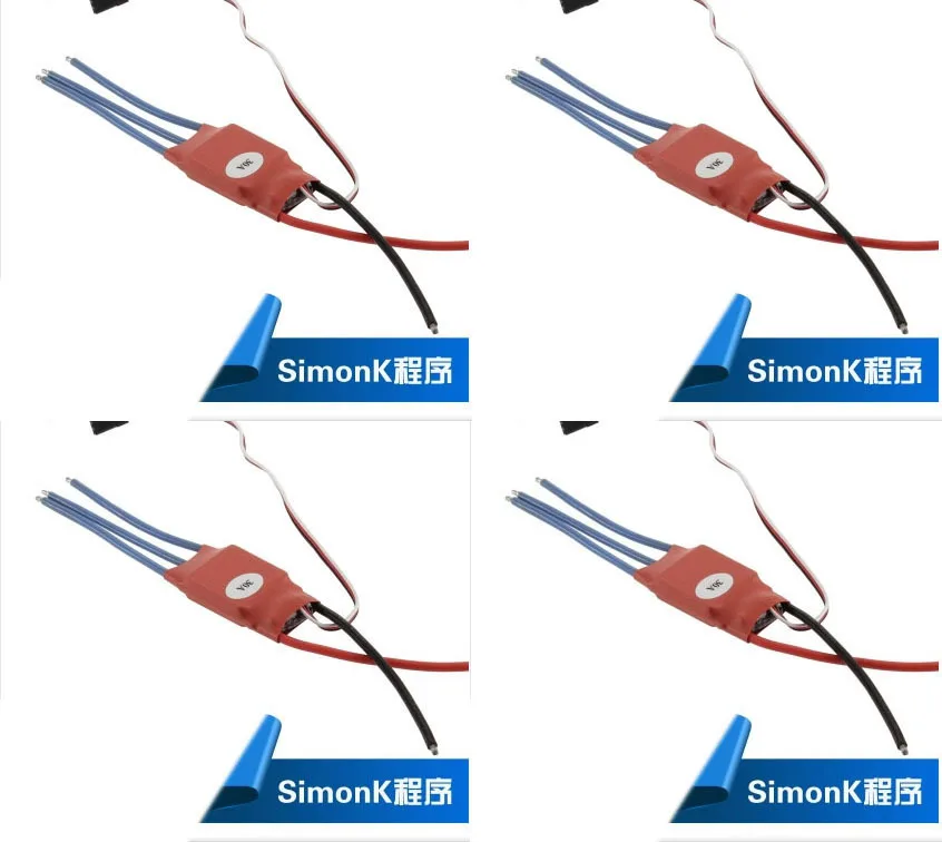 

4x Simonk 30A Brushless Speed Controller ESC Regler for Heli Airplane Multirotor
