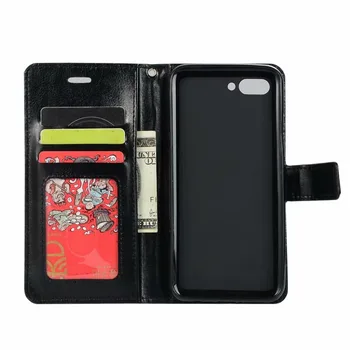 

30pcs/lot For Huawei Honor 10 Crazy Horse Stand Leather PU+TPU Cover Case With Card slot For Honor 7C Y7 Prime 2018