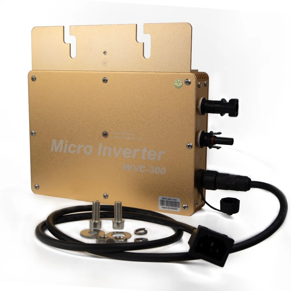Водонепроницаемый IP65 300 W Солнечная Выход AC120V/230 V сетки галстук инвертора микро-инвертор инверсор 300 Ватт для решетчатой Солнечные энергетические установки для дома