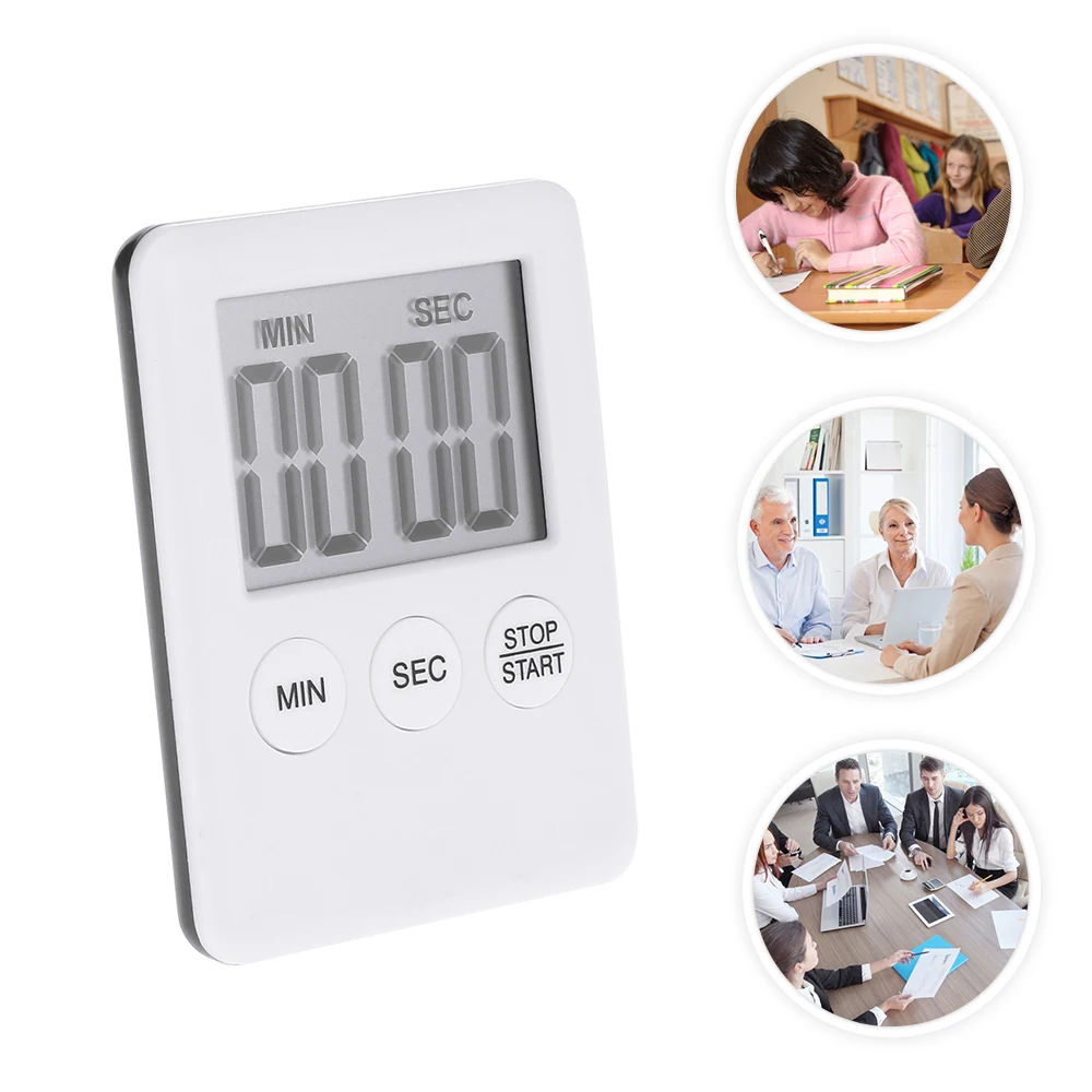 

LCD Digital Screen Kitchen Electronic Timer Square Cooking Count Up Countdown Alarm Magnet Clock Temporizador Cocina Stopwatch