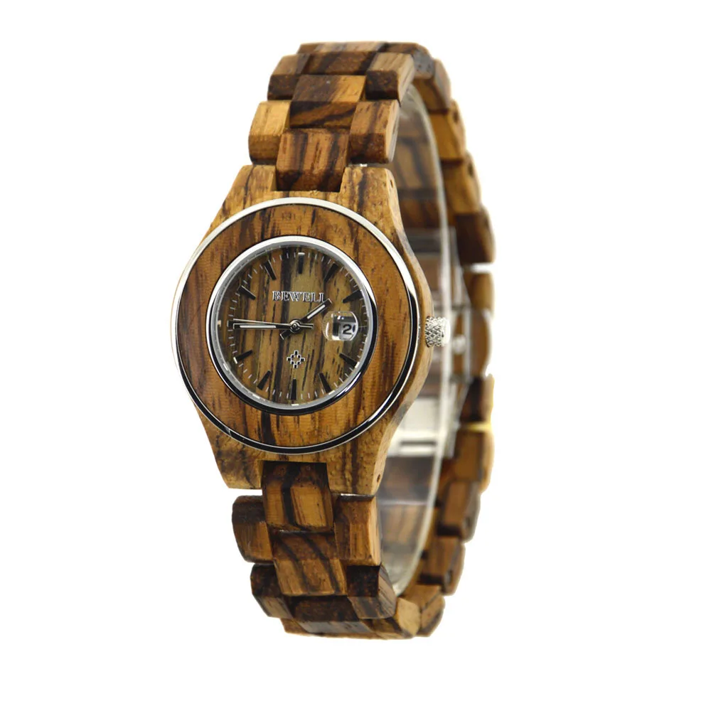BEWELL WOODEN WATCH