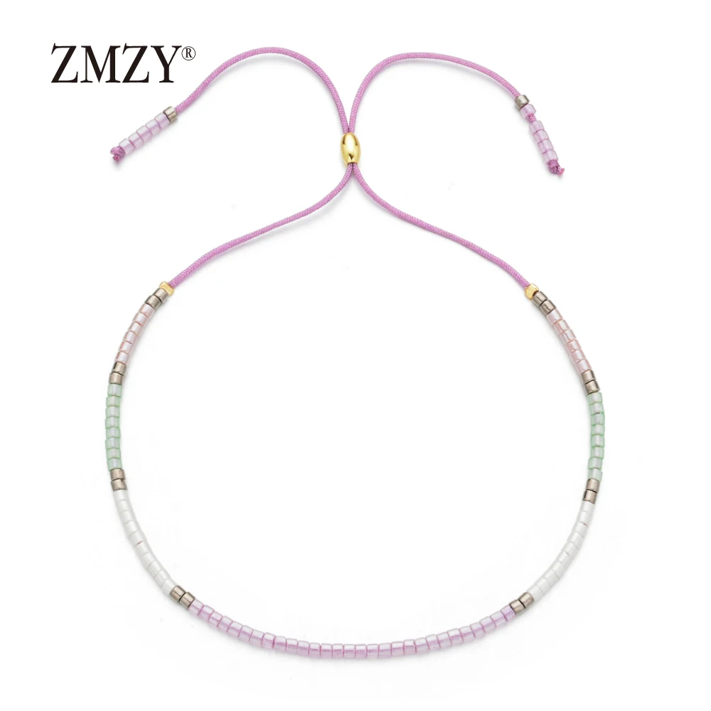 Boho Multicolor Miyuki Bracelets for Women Cute Mini Delica Beads Bracelet Jewelry Adjustable Rope Chain Bracelet Femme bracelet jewelry