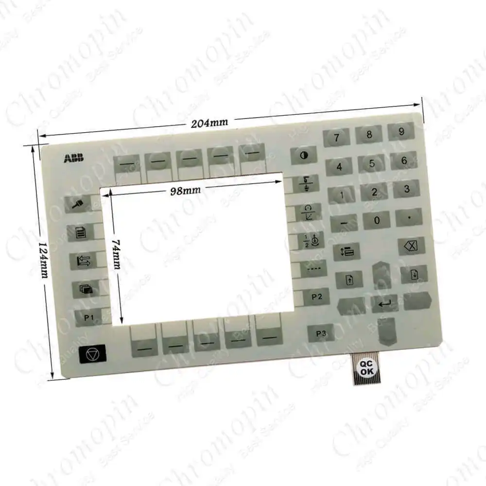 Interrupteur à Membrane pour clavier ABB TPU2, pendentif d'apprentissage, 3HNE 00313-1