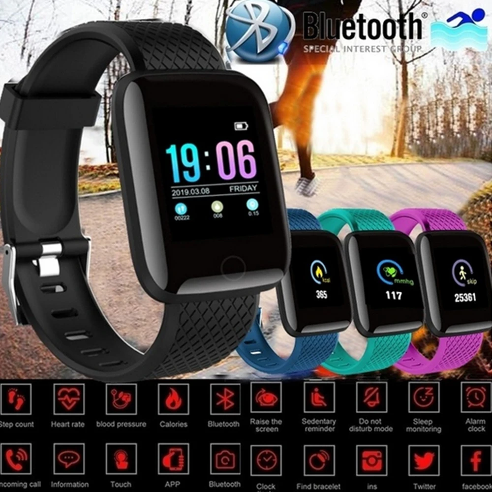 

HOT H9 1.3 Inch Monitor Blood Pressure Smart watch Men IP67 Waterproof Sport Modes Charger Dock SmartWatch Women