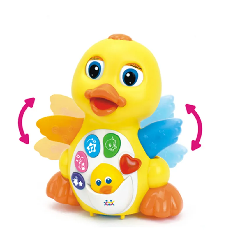 Горячая продажа Детские игрушки EQ хлопает желтая утка Младенческая Brinquedos Bebe