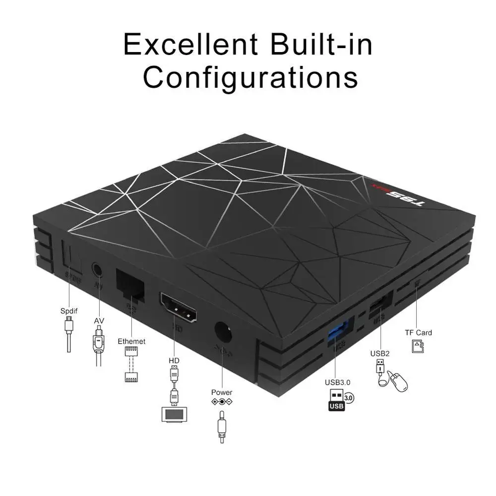 ILebygo T95 MAX Android 9 0 Smart ТВ BOX Allwinner H6 4 ядра Гб Оперативная память 64 Встроенная H.265 HD 2 4G Wi