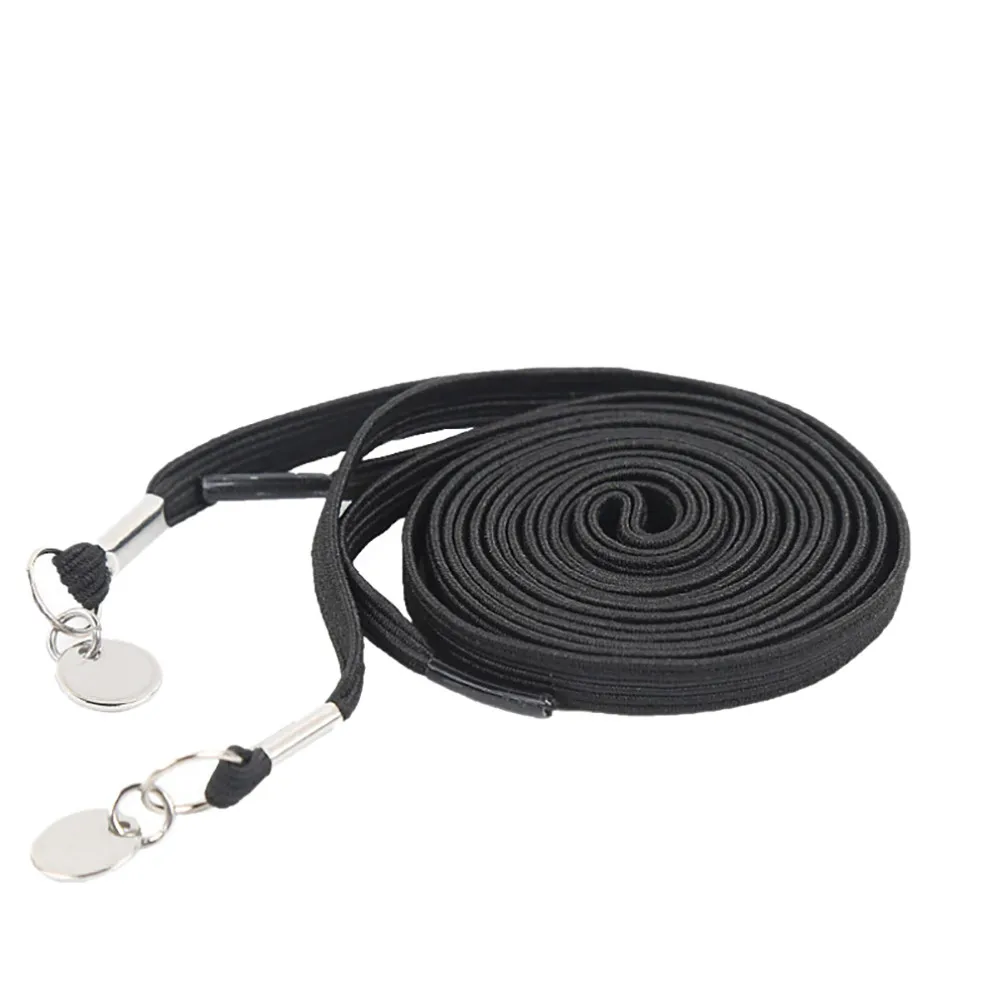 1pair 11 Colors Elastic Locking Round Shoe Laces No Tie Shoelaces Kids Adult Sneakers Quick Laces Strings T2