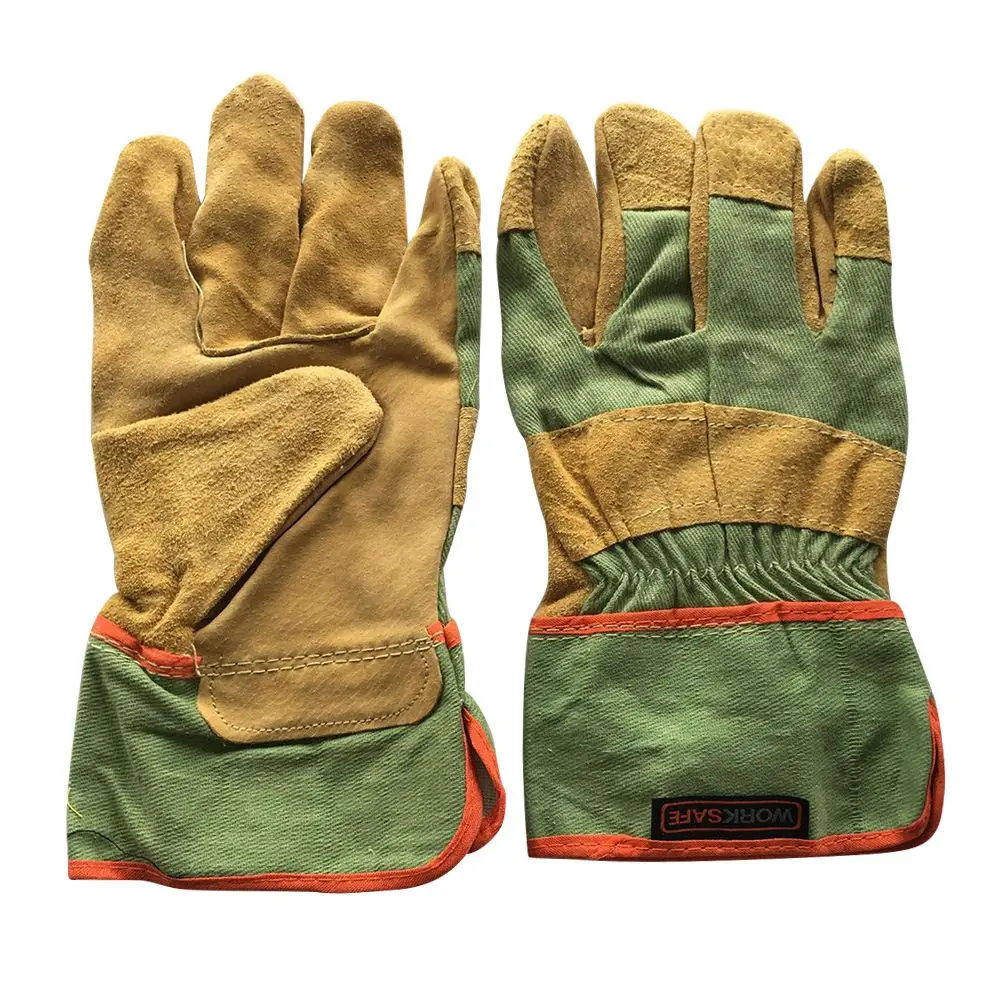 

Leather Welding Gloves Full Palm Welding Long Gloves High Temperature Wear-resistant Fireproof Gloves Wear-resistant Leather