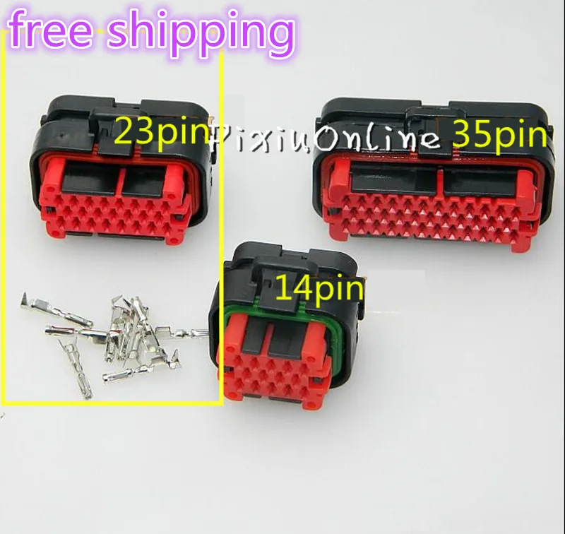 

YL741 1Set Kit 23 Pin ECU Wire Connector Electrical Car Automobile With Terminal Plug Socket
