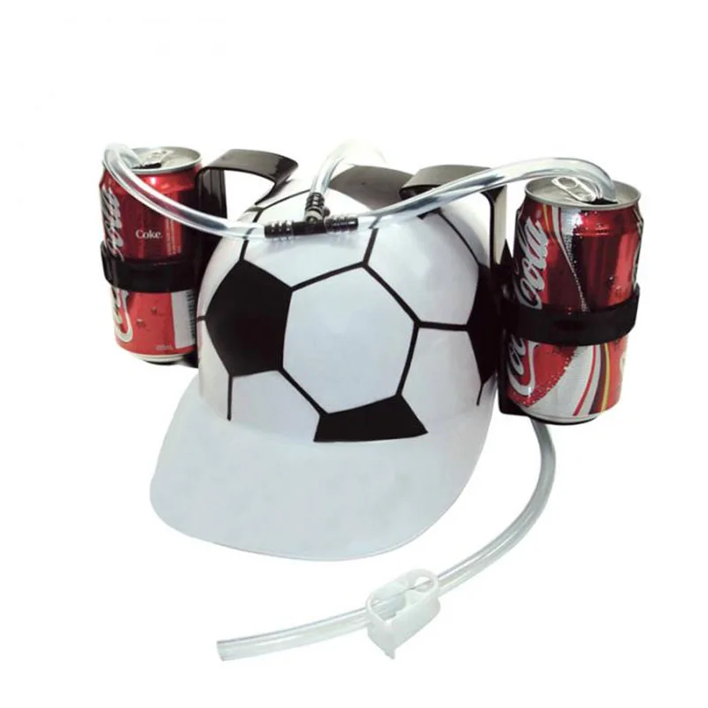 Lazy Beer Soda Helmet Drinking Hat Birthday Party Cool Unique Toy Handsfree  Drink Toy Miner Hat Ns2