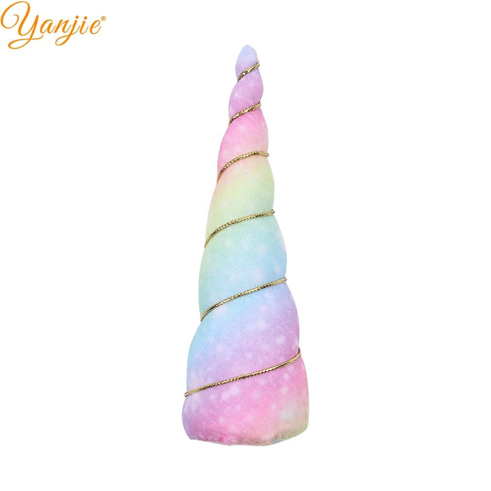 10pcs/lot 2022 New Summer 5'' Rainbow Unicorn Horn For Women Girls Kids Unicorn Cosplay Party Festival DIY Hair Accessories