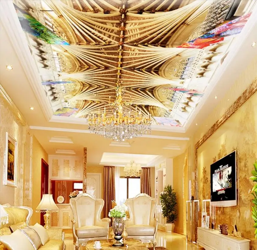 custom 3d ceiling wallpaper Creativity Embossed wallpaper ...