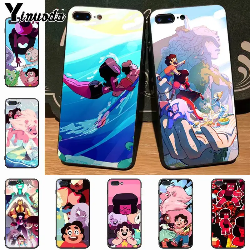 Yinuoda Стивен Вселенная мультфильм Амин Защитный Мягкий ТПУ чехол для iPhone 7plus X 6 6S 7 8
