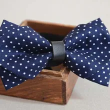 Темно-синий галстук-бабочка в горошек галстук-бабочка жениха мужской женатый галстук-бабочка в крапинку двухслойная стрелка