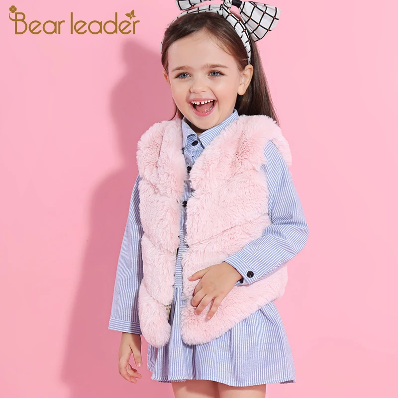 Bear leader/платье для девочек коллекция года; модные рубашки; платья Детские платья с длинными рукавами в синюю полоску с вышитым воротником