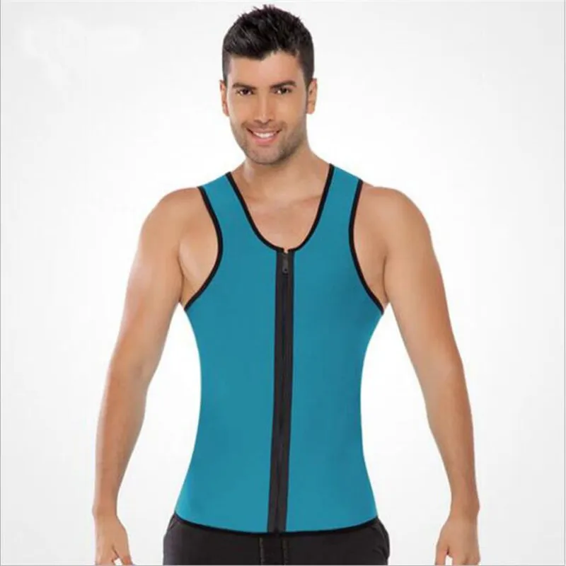 

Body Shaper Man Slimming Belt Belly Men Tummy Slimming Vest Front Zip Corset Sweat Waist Trainer Shapewear Male Plus Size S-XXL