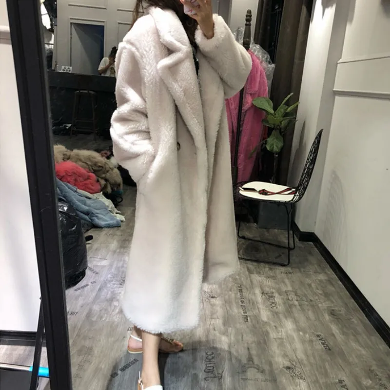 Top Leopard Short Fashion Real Lamb Fur Coats Women Casual Thick Warm Natural Sheep Fur Coat Ladies Lapel Shearling Jacket Female 14